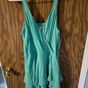 Maurices Teal Sleeveless Dress, Medium